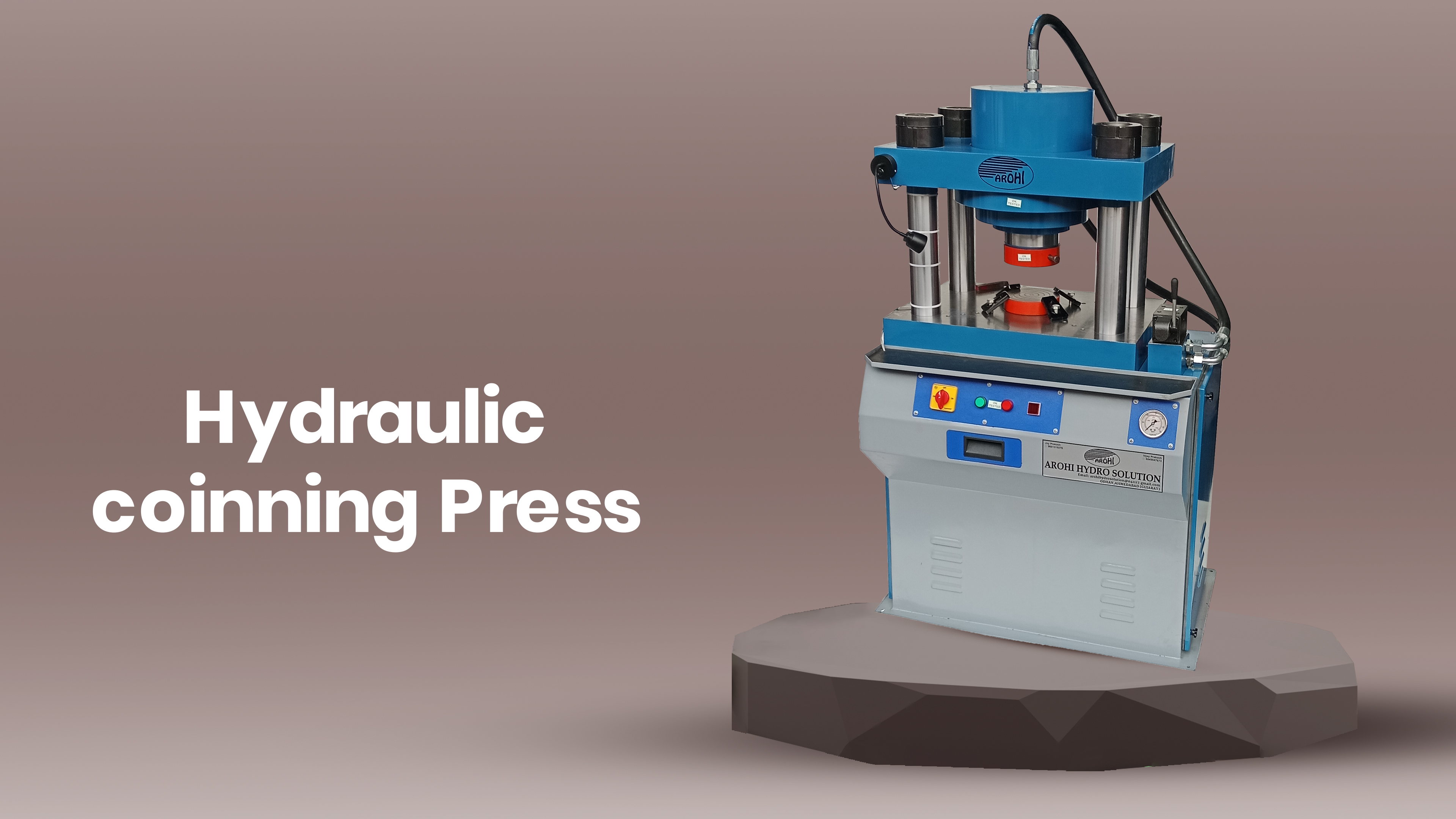 Hydraulic coinning Press