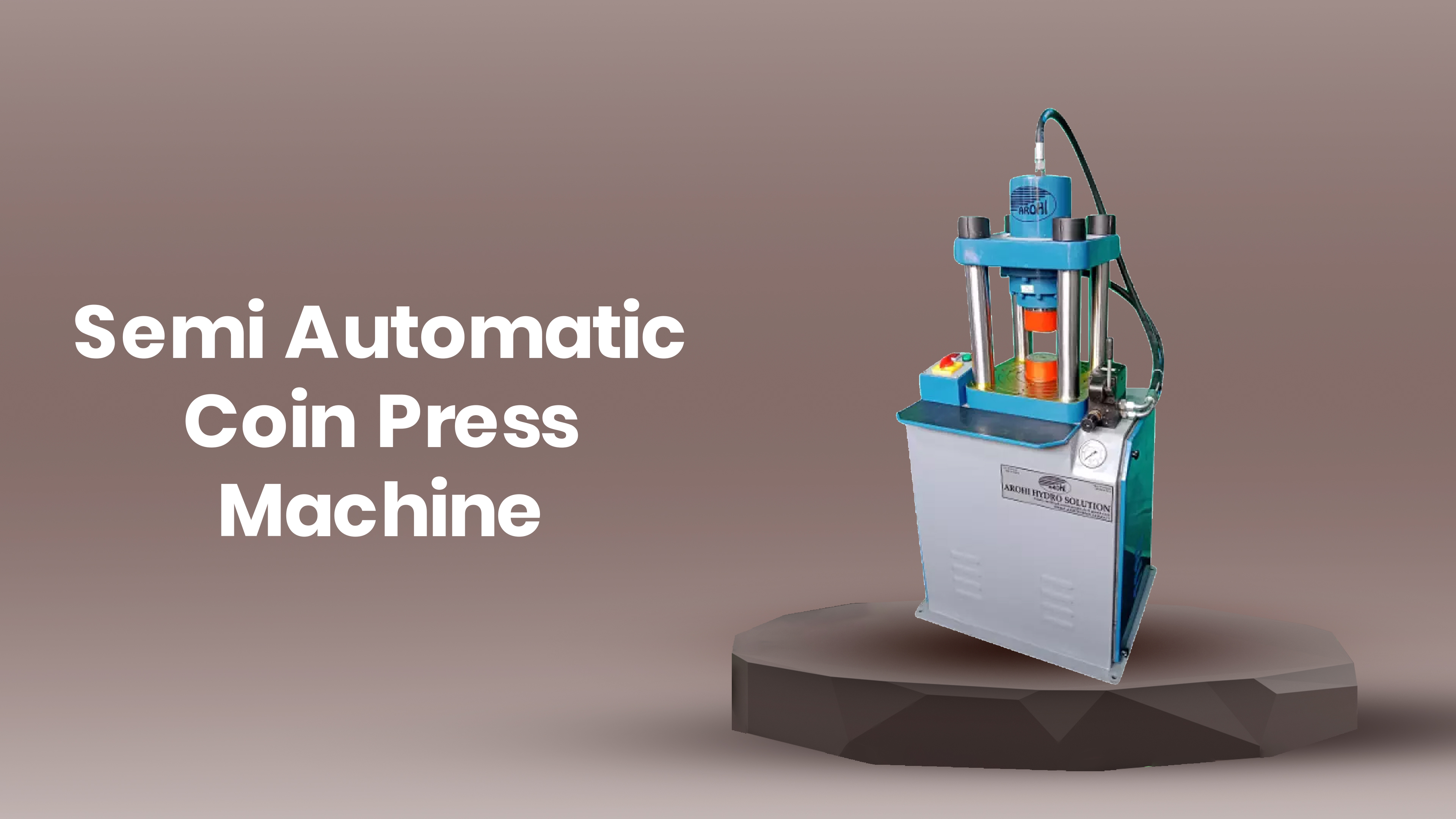 Semi Automatic Coin Press Machine