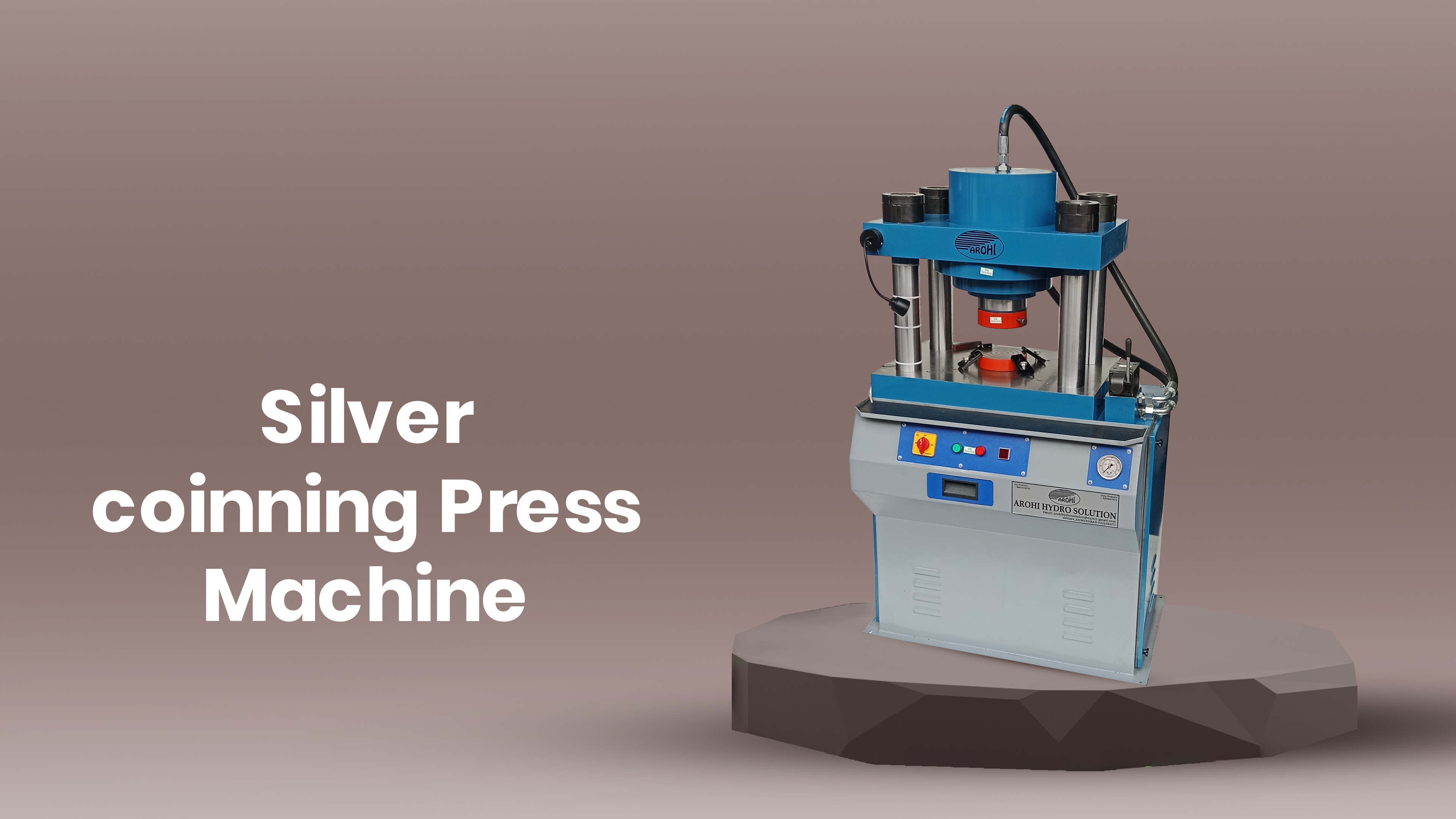 Silver coinning Press Machine